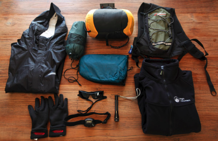 Recreational Equipment laid out for viewing