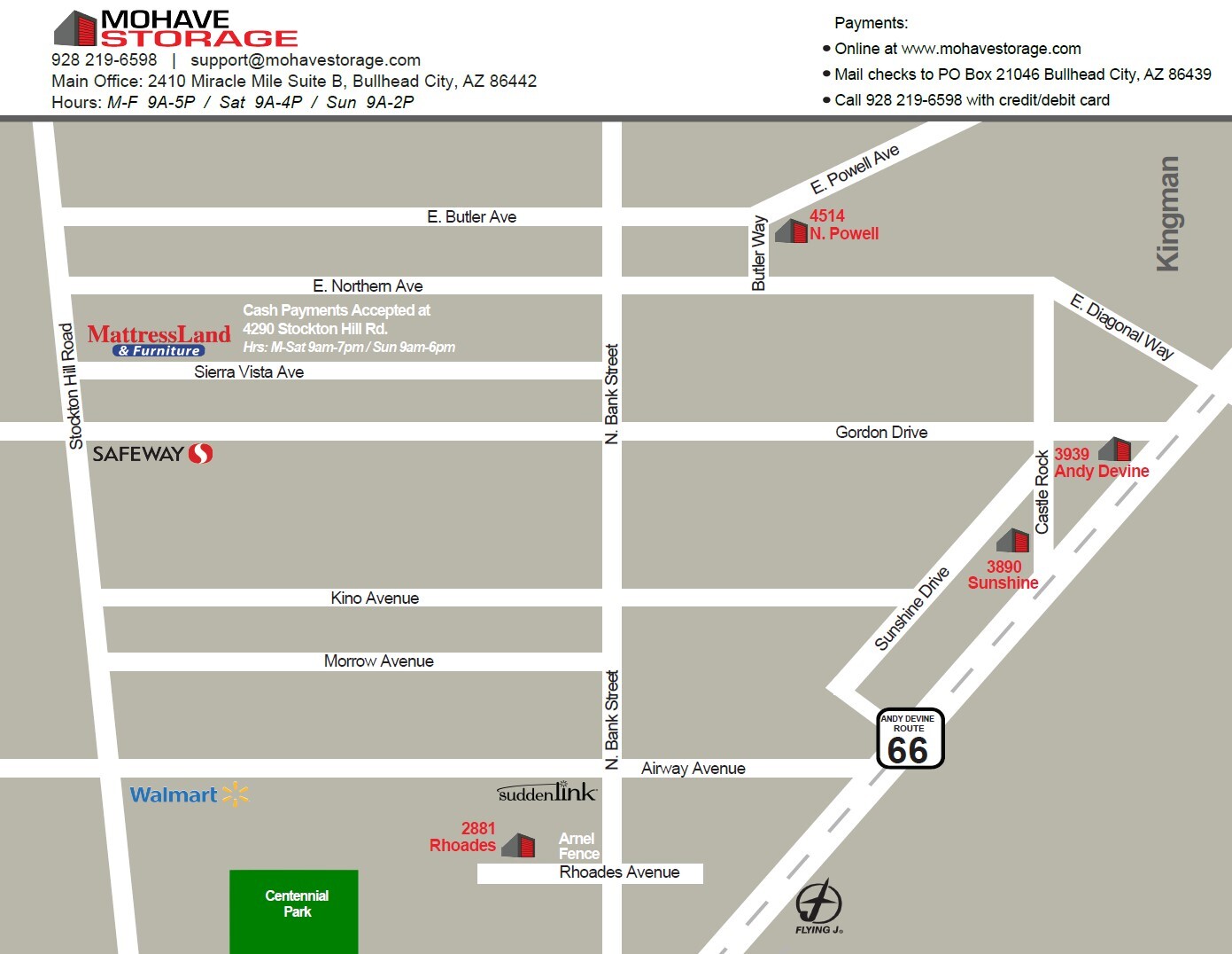 Mohave Storage Rent Storage Andy Devine Kingman