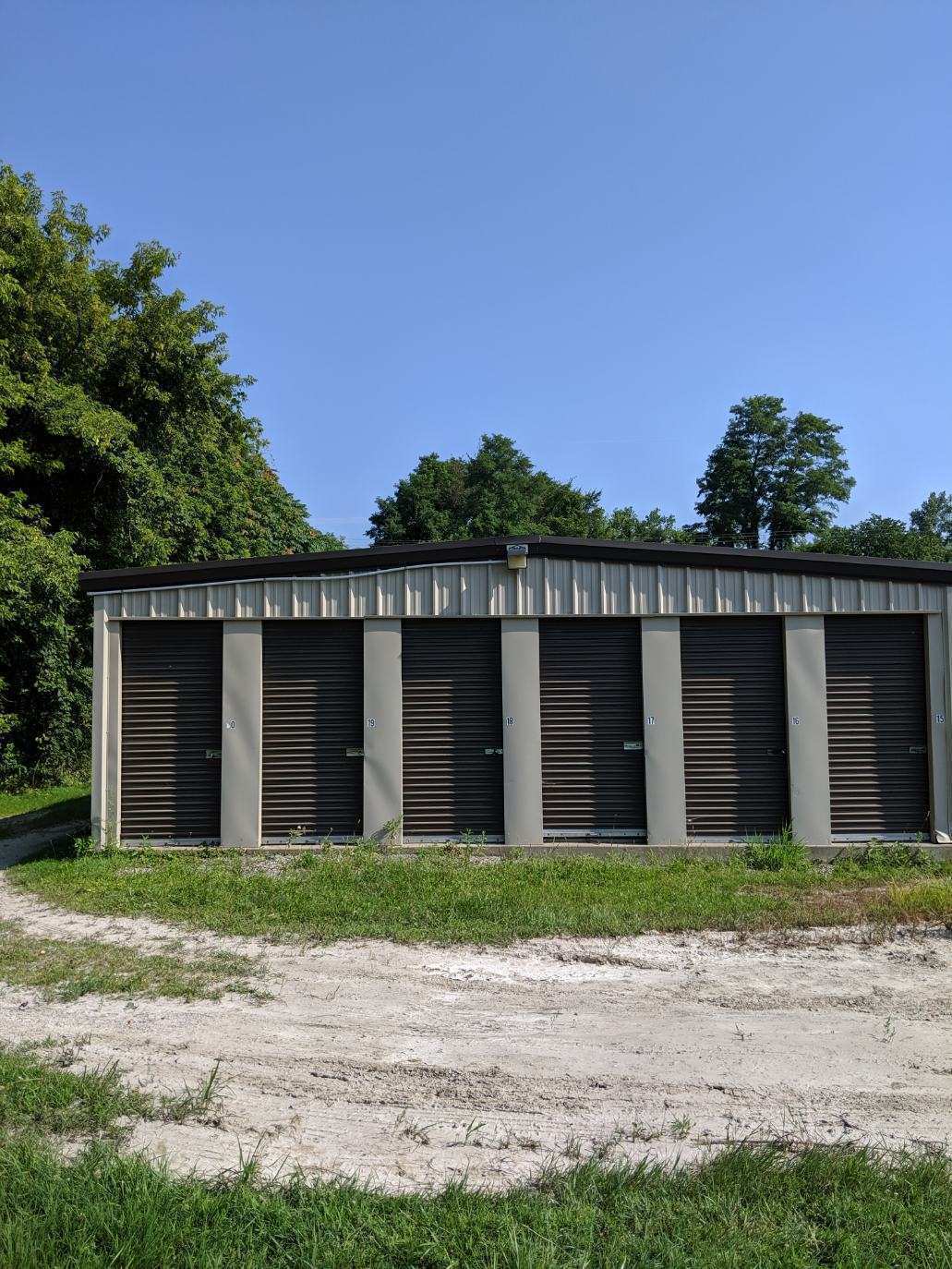 Brown storage units located at the facility Brown storage units located at the facility