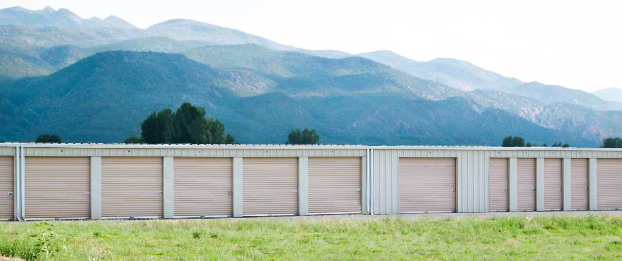 Drive-up storage units at AA Personal Storage in Parowan, Utah